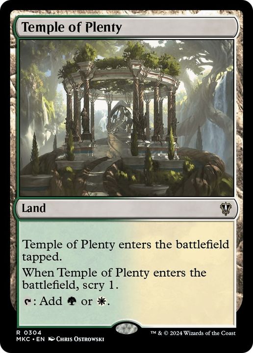 Temple of Plenty in the group Magic the Gathering / Sets / Murders at Karlov Manor Commander at Proxyprinters.com (19917)