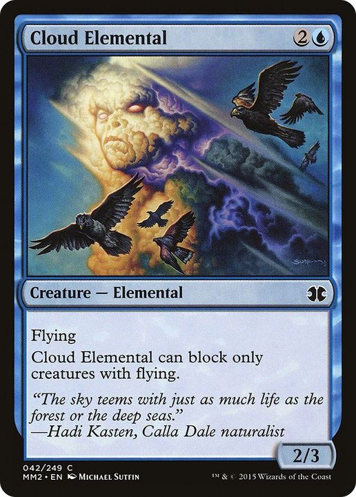 Cloud Elemental in the group Magic the Gathering / Types / Colors / Blue at Proxyprinters.com (19941)