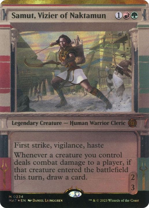 Samut, Vizier of Naktamun in the group Magic the Gathering / Types / Colors / Multicolors / G, R at Proxyprinters.com (19942)