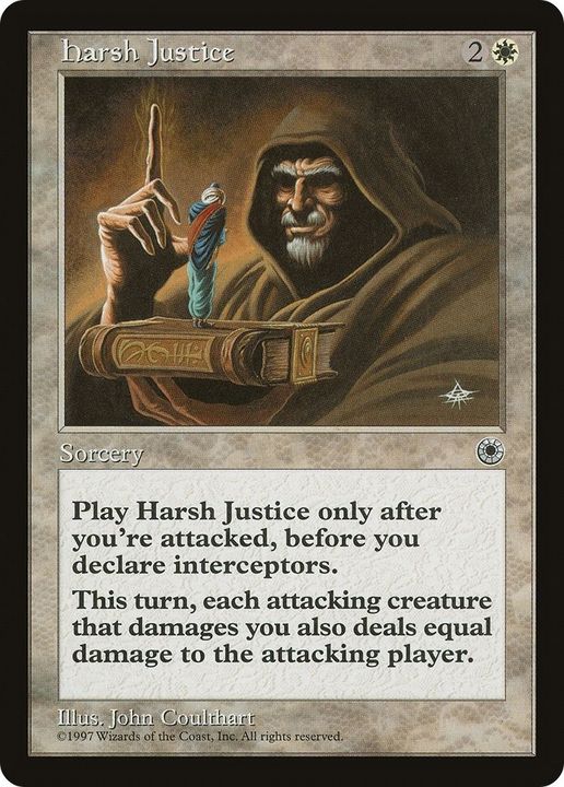 Harsh Justice in the group Magic the Gathering / Types / Colors / White at Proxyprinters.com (19978)