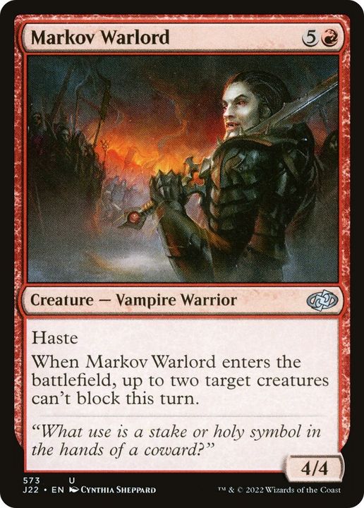 Markov Warlord in the group Magic the Gathering / Sets / Jumpstart 2022 at Proxyprinters.com (19984)