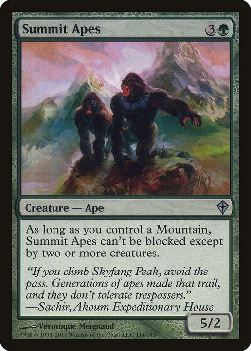 Summit Apes in the group Magic the Gathering / Types / Colors / Green at Proxyprinters.com (20042)