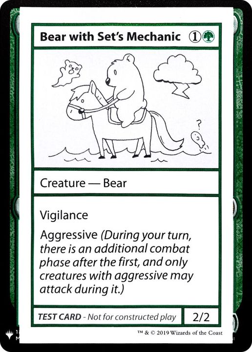 Bear with Set's Mechanic in the group Magic the Gathering / Types / Colors / Green at Proxyprinters.com (20065)