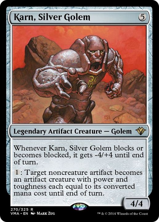 Karn, Silver Golem in the group Magic the Gathering / Types / Artifacts / Legendary Artifact at Proxyprinters.com (2009)