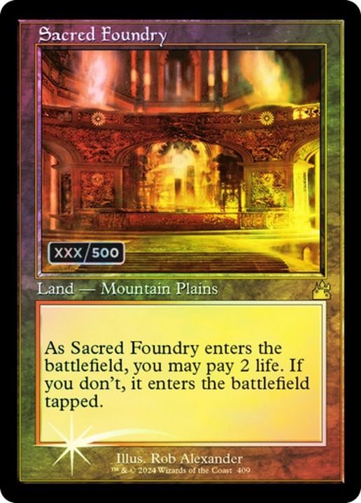 Sacred Foundry in the group Magic the Gathering / Sets / Ravnica: City of Guilds Promos at Proxyprinters.com (2023)