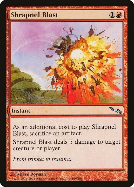 Shrapnel Blast in the group Magic the Gathering / Types / Colors / Red at Proxyprinters.com (2027)