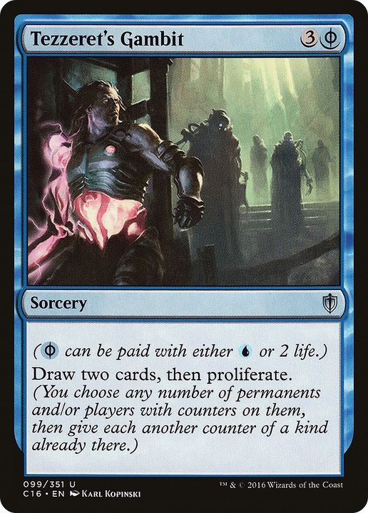 Tezzeret's Gambit in the group Magic the Gathering / Sets / Commander 2016 at Proxyprinters.com (20299)