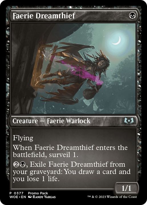 Faerie Dreamthief in the group Magic the Gathering / Types / Colors / Black at Proxyprinters.com (20307)