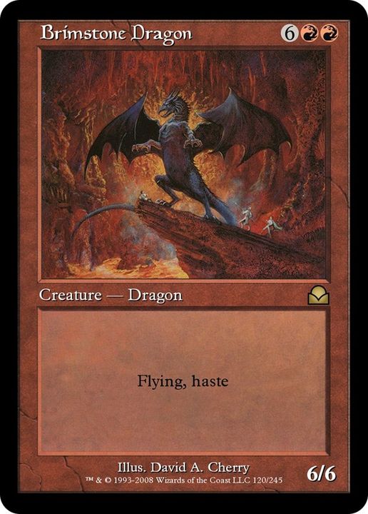 Brimstone Dragon in the group Magic the Gathering / Sets / Mercadian Masques at Proxyprinters.com (20322)