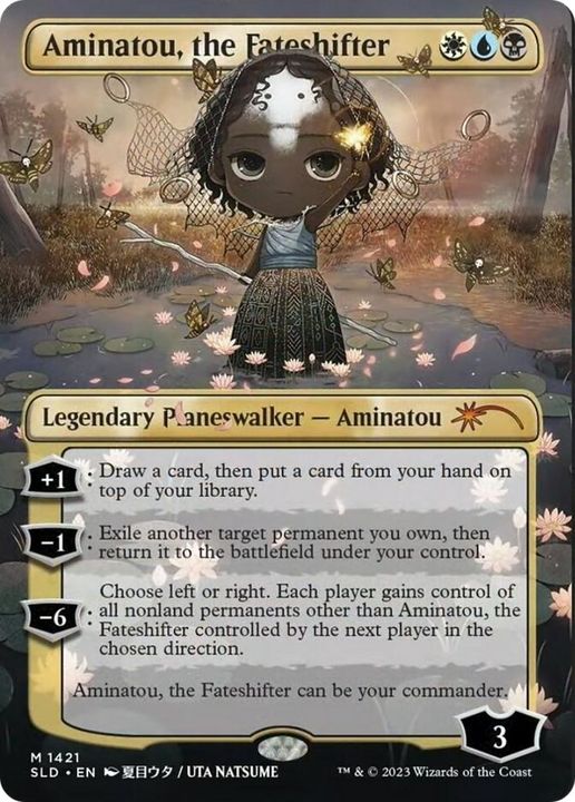 Aminatou, the Fateshifter in the group Magic the Gathering / Types / Colors / Multicolors / B, U, W at Proxyprinters.com (20325)