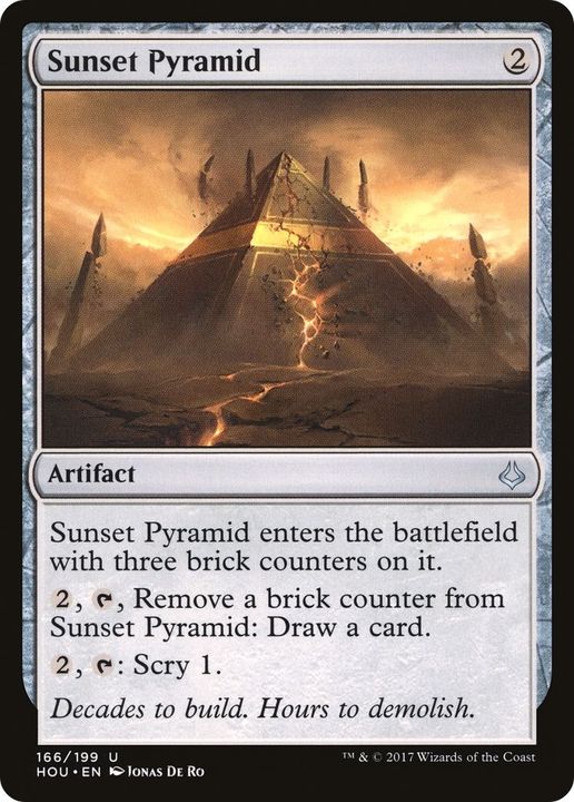 Sunset Pyramid in the group Magic the Gathering / Sets / Hour of Devastation at Proxyprinters.com (20390)