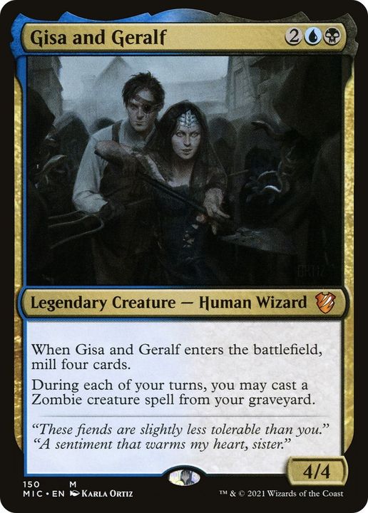 Gisa and Geralf in the group Magic the Gathering / Types / Colors / Multicolors / B, U at Proxyprinters.com (20391)