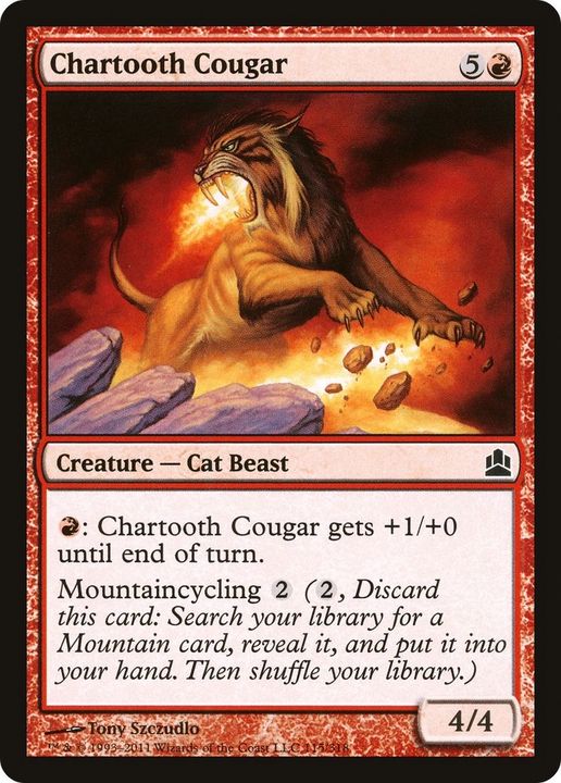 Chartooth Cougar in the group Magic the Gathering / Types / Colors / Red at Proxyprinters.com (20394)