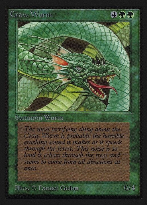 Craw Wurm in the group Magic the Gathering / Types / Colors / Green at Proxyprinters.com (20399)