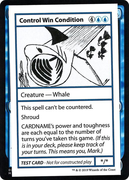 Control Win Condition in the group Magic the Gathering / Types / Colors / Blue at Proxyprinters.com (20450)