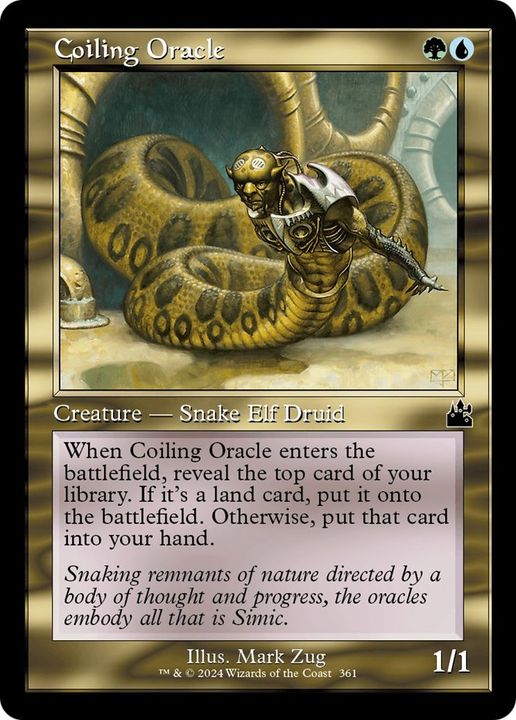 Coiling Oracle in the group Magic the Gathering / Types / Colors / Multicolors / G, U at Proxyprinters.com (2046)