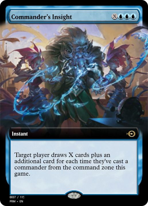 Commander's Insight in the group Magic the Gathering / Types / Colors / Blue at Proxyprinters.com (20479)