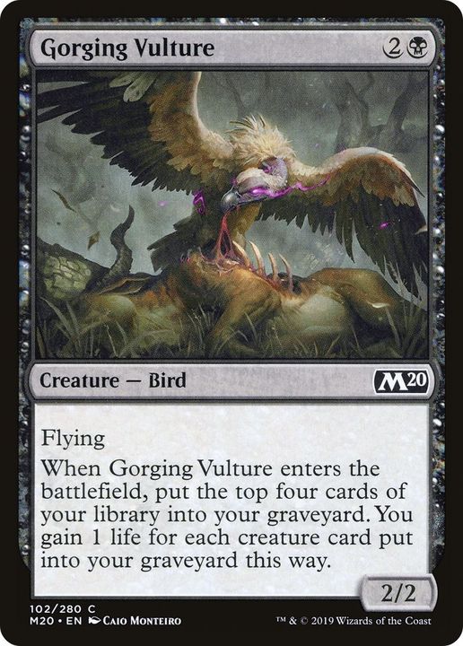 Gorging Vulture in the group Magic the Gathering / Types / Colors / Black at Proxyprinters.com (20493)