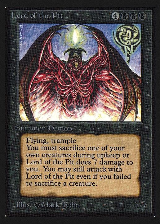 Lord of the Pit in the group Magic the Gathering / Types / Colors / Black at Proxyprinters.com (20498)