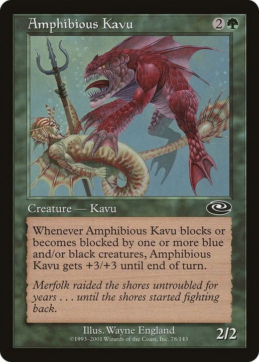 Amphibious Kavu in the group Magic the Gathering / Types / Colors / Green at Proxyprinters.com (20514)