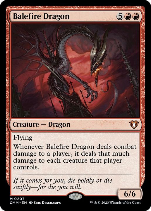 Balefire Dragon in the group Magic the Gathering / Types / Colors / Red at Proxyprinters.com (20519)