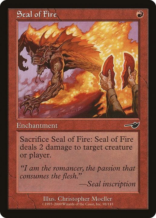 Seal of Fire in the group Magic the Gathering / Types / Enchantment / Enchantment at Proxyprinters.com (20535)