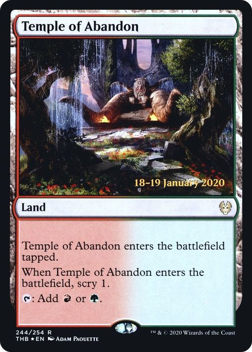 Temple of Abandon in the group Magic the Gathering / Sets / Theros Beyond Death Promos at Proxyprinters.com (20538)