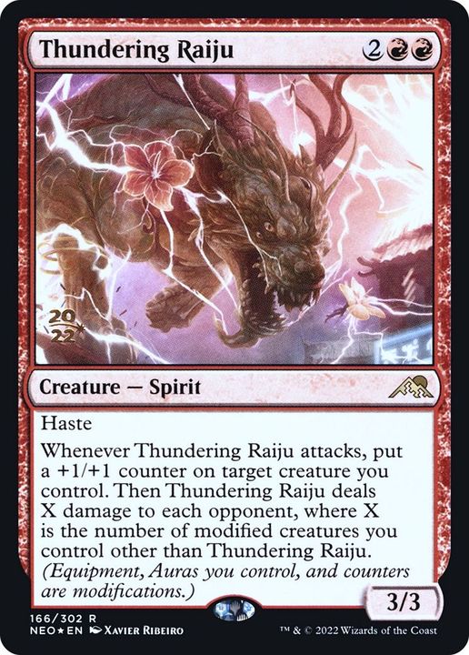 Thundering Raiju in the group Magic the Gathering / Types / Colors / Red at Proxyprinters.com (20569)