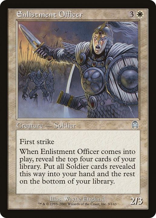 Enlistment Officer in the group Magic the Gathering / Types / Creatures / Human at Proxyprinters.com (20593)