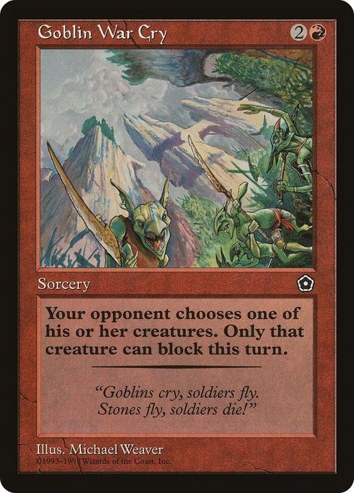 Goblin War Cry in the group Magic the Gathering / Sets / Portal Second Age at Proxyprinters.com (20615)