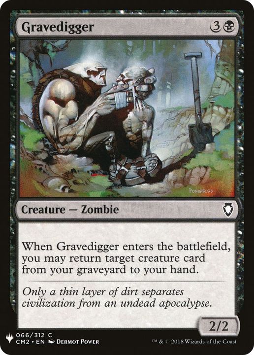 Gravedigger in the group Magic the Gathering / Types / Creatures / Zombie at Proxyprinters.com (20629)