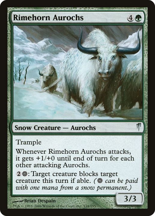 Rimehorn Aurochs in the group Magic the Gathering / Types / Colors / Green at Proxyprinters.com (20667)