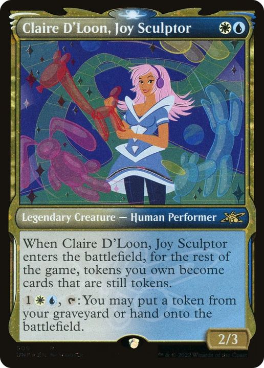 Claire D'Loon, Joy Sculptor in the group Magic the Gathering / Types / Colors / Multicolors / U, W at Proxyprinters.com (20710)