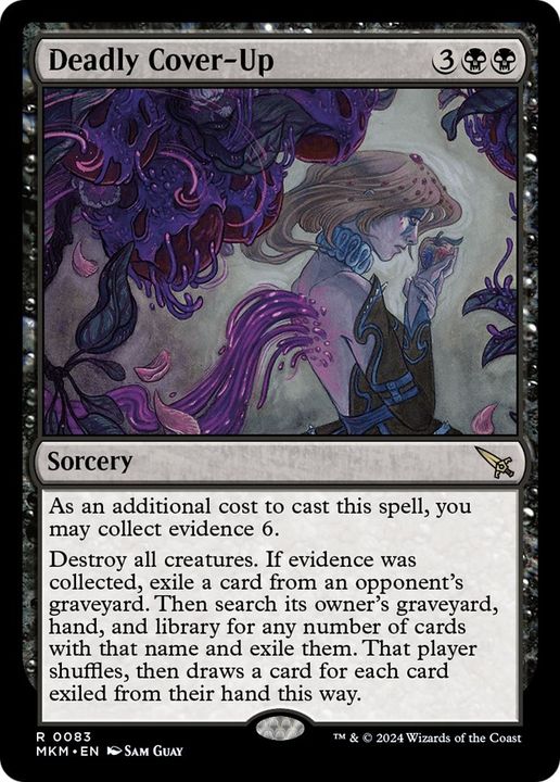 Deadly Cover-Up in the group Magic the Gathering / Types / Colors / Black at Proxyprinters.com (20739)