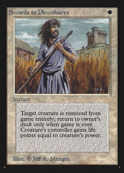 Swords to Plowshares in the group Magic the Gathering / Types / Colors / White at Proxyprinters.com (20753)