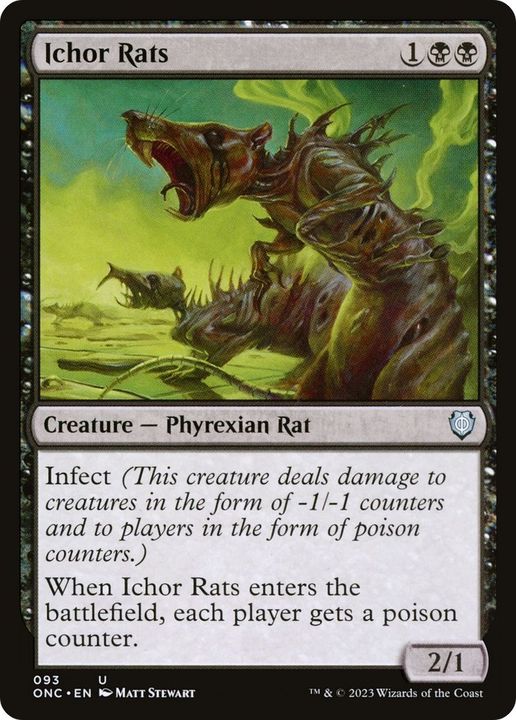 Ichor Rats in the group Magic the Gathering / Sets / Phyrexia: All Will Be One Commander at Proxyprinters.com (20755)