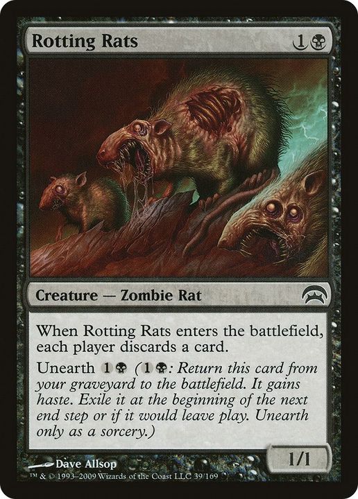 Rotting Rats in the group Magic the Gathering / Types / Creatures / Zombie at Proxyprinters.com (20798)