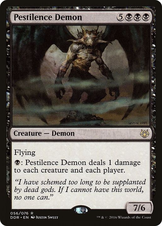 Pestilence Demon in the group Magic the Gathering / Types / Colors / Black at Proxyprinters.com (2080)