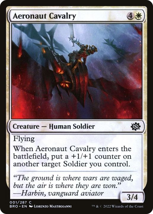 Aeronaut Cavalry in the group Magic the Gathering / Sets / The Brothers' War at Proxyprinters.com (20813)