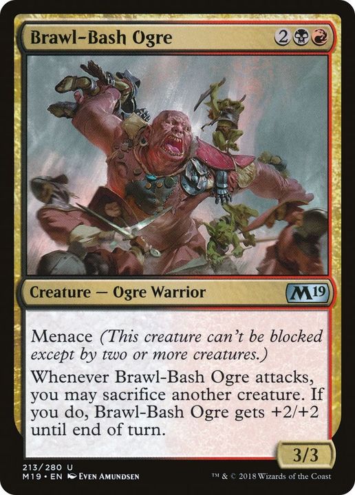 Brawl-Bash Ogre in the group Magic the Gathering / Sets / Core Set 2019 at Proxyprinters.com (20836)