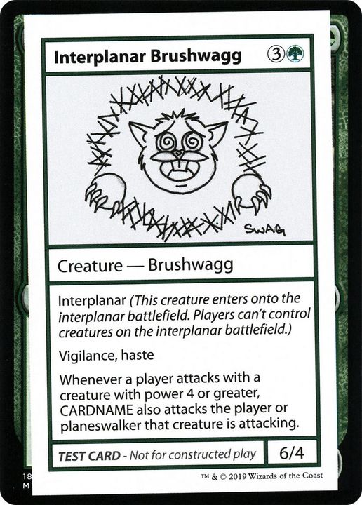 Interplanar Brushwagg in the group Magic the Gathering / Types / Colors / Green at Proxyprinters.com (20881)