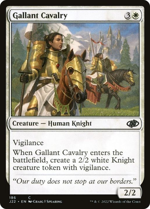 Gallant Cavalry in the group Magic the Gathering / Types / Creatures / Human at Proxyprinters.com (20910)