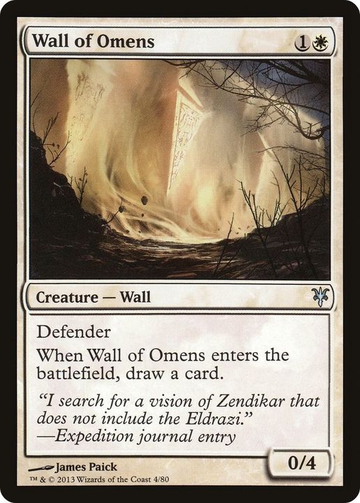 Wall of Omens in the group Magic the Gathering / Types / Colors / White at Proxyprinters.com (2092)