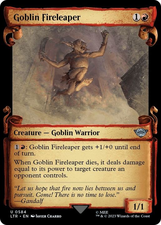 Goblin Fireleaper in the group Magic the Gathering / Sets / The Lord of the Rings: Tales of Middle-earth at Proxyprinters.com (20965)