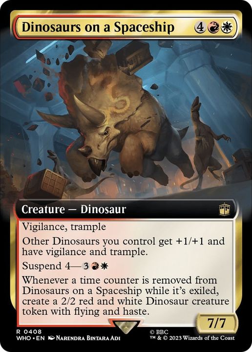 Dinosaurs on a Spaceship in the group Magic the Gathering / Sets / Doctor Who at Proxyprinters.com (20967)