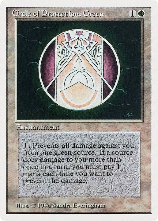 Circle of Protection: Green in the group Magic the Gathering / Types / Enchantment / Enchantment at Proxyprinters.com (20975)