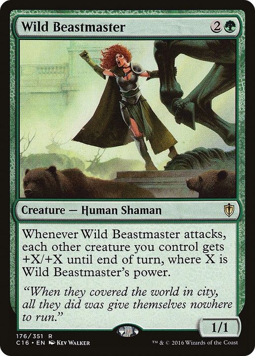 Wild Beastmaster in the group Magic the Gathering / Sets / Commander 2016 at Proxyprinters.com (20997)