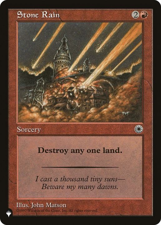 Stone Rain in the group Magic the Gathering / Types / Colors / Red at Proxyprinters.com (20999)