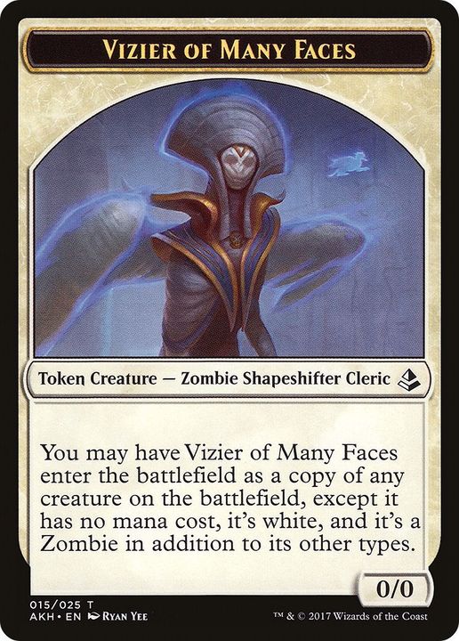 Vizier of Many Faces in the group Magic the Gathering / Sets / Amonkhet Tokens at Proxyprinters.com (21031)