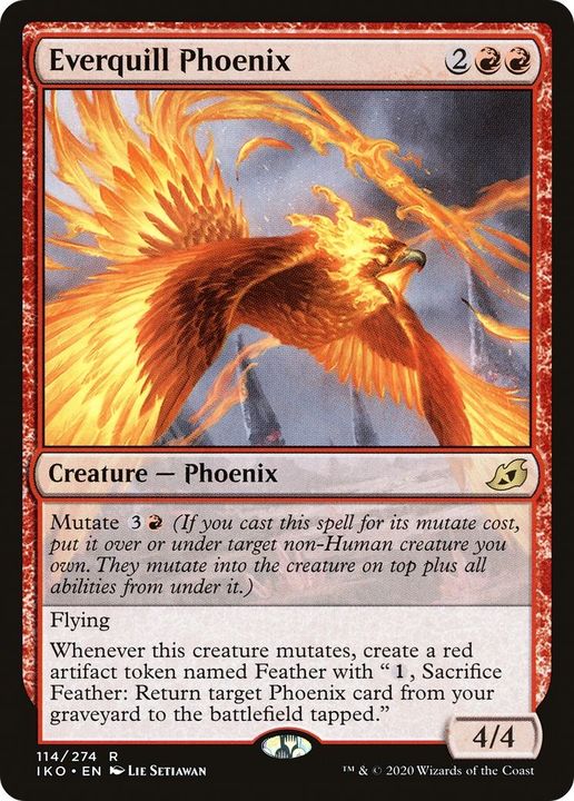 Everquill Phoenix in the group Magic the Gathering / Types / Colors / Red at Proxyprinters.com (21033)